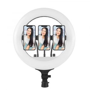 RL14 Dimmable LED Ring Light With Tripod Stand ,Phone holder for Camera,YouTube,TikTok