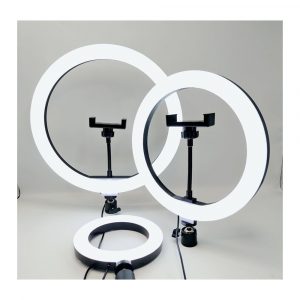 Wholesale lower price 8.10.12.13.14.18.21inch led ring light with phone holder,three colors